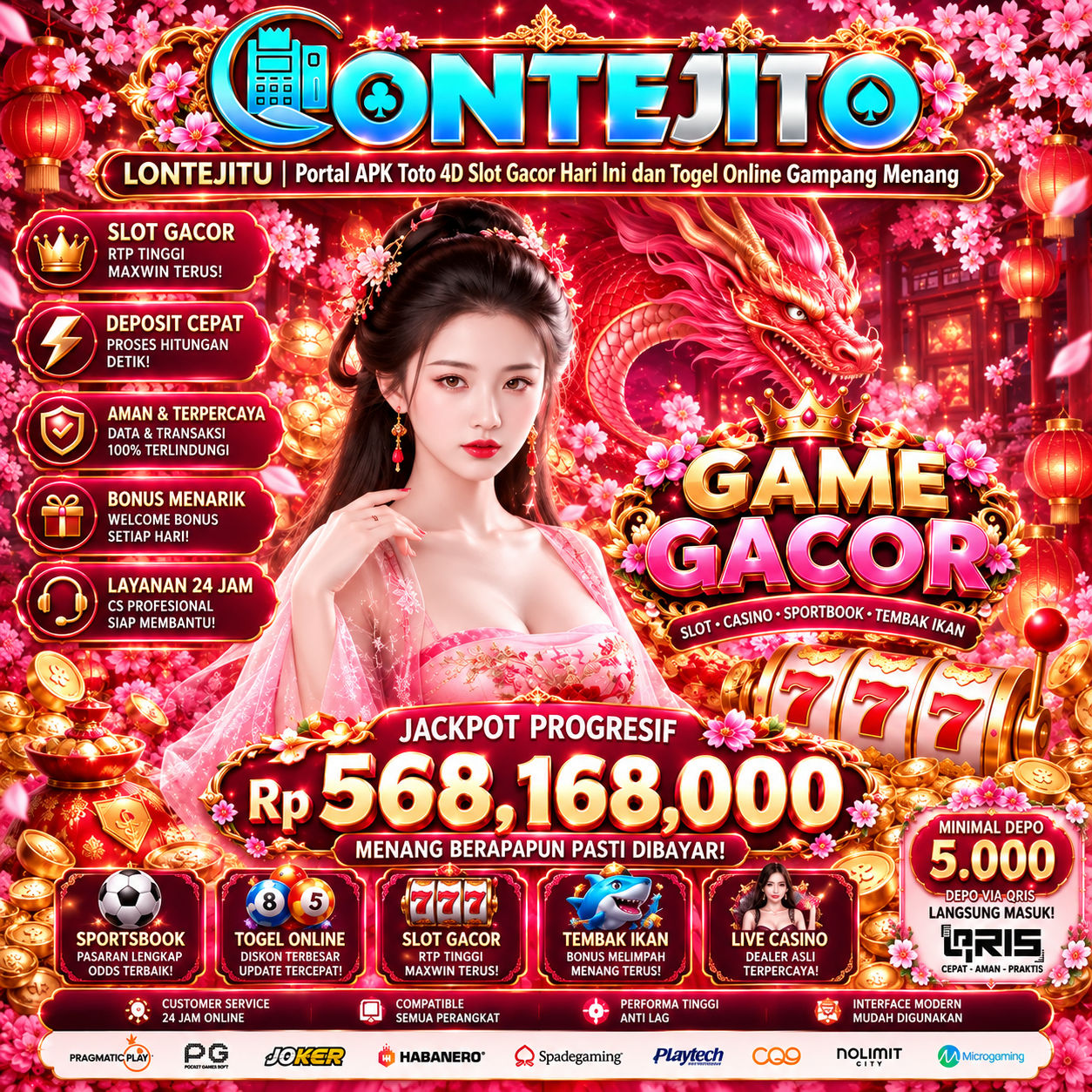 LONTEJITU | Portal APK Toto 4D Slot Gacor Hari Ini dan Togel Online Gampang Menang