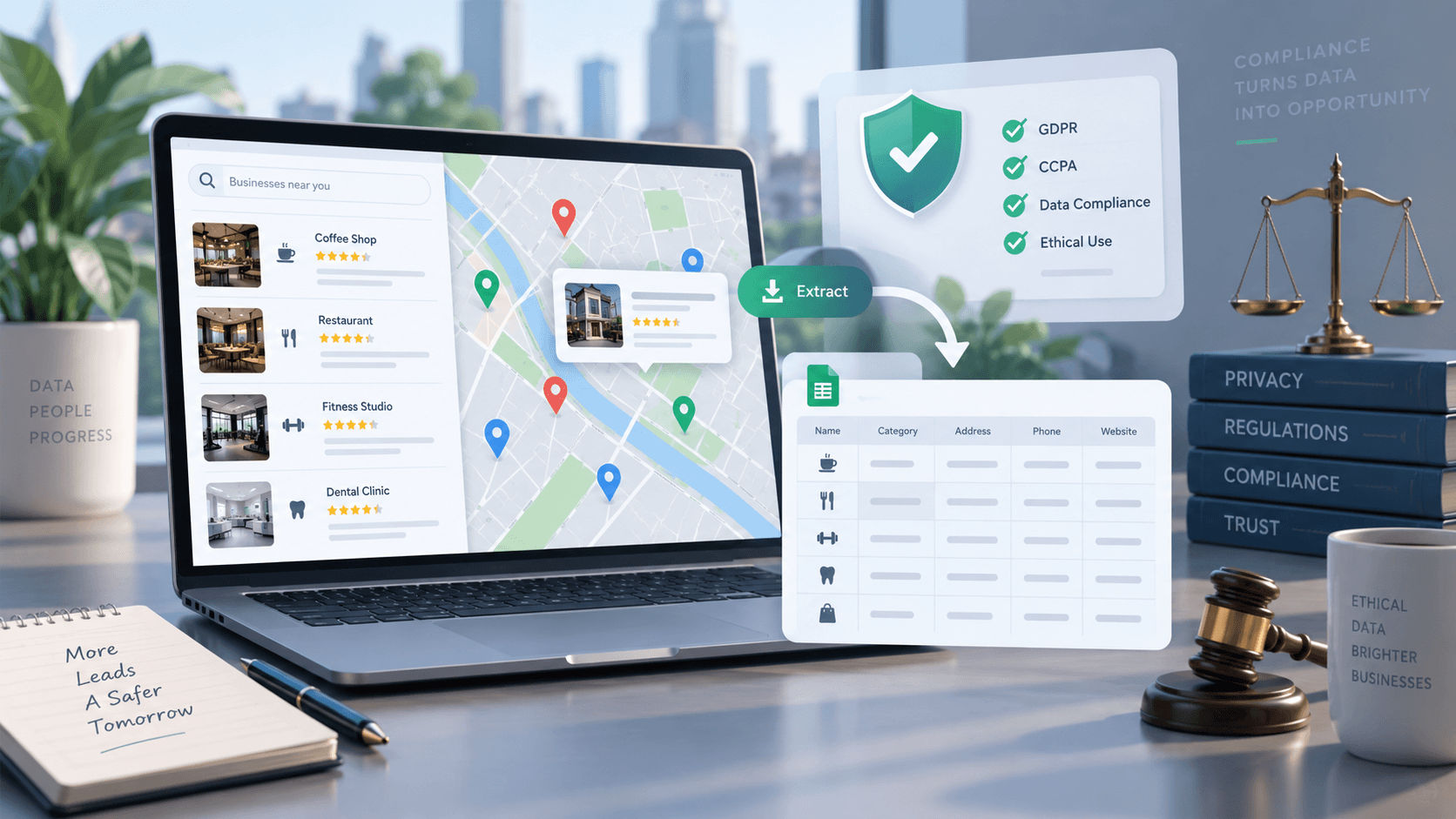 Google Maps scraping legal, GDPR, and CCPA compliance guide