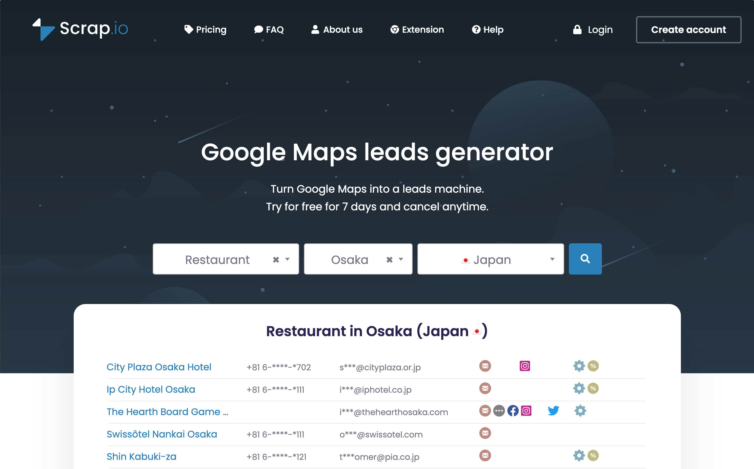G Maps Extractor vs Scrap io - Scrap.io UOwtMCdPG 