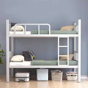 Tempat Tidur Tingkat Ranjang Tingkat Besi Ranjang Susun Ranjang Tingkat 2 Susun Bunk Bed Minimalis 90x200cm tanpa Sorong Dipan Tingkat