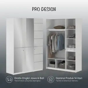 Pro Design Vegas VGSWD 3FFN Lemari Pakaian 3 Pintu
