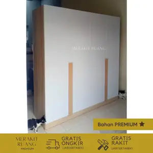 Lemari 4 Pintu Handle Minimalis