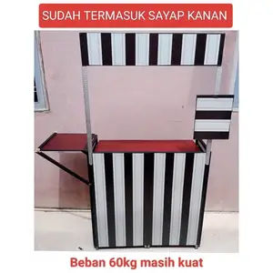BOOTH PORTABLE / GEROBAK LIPAT / MEJA LIPAT booth portabel /gerobak jualan/meja dagang