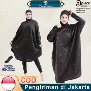 Baju Renang Muslim Dewasa Big Size Batwing Rajut Oversize Blouse M-6xl