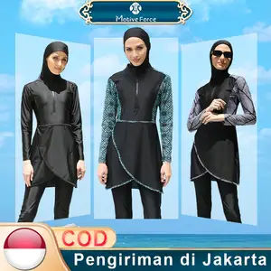 S-6XL Motive Force Baju Selam Renang Wanita Muslim - Diving Moslem Set Baju Renang Set Baju Renang Dewasa Wanita Muslimah