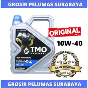 Original SCAN barcode oli TOYOTA TMO bensin 10w-40 10w/40 GALON 4liter 4L Genuine TMO 10W 40 ASLI