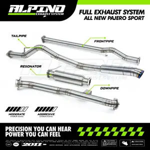 Alpino Full Exhaust System All New Pajero Sport