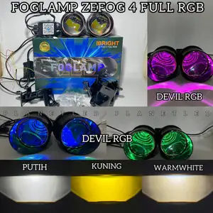 Sepasang Foglamp C990 & FOG 4  Lampu Biled 3inc Blue Lens Original Toyota & Honda Bonus Bracket Universal