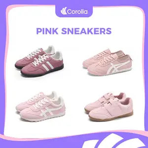 COROLLA Sam-Ba Women's Sports Shoes Sepatu Olahraga Sekolah Kuliah Wanita Outdoor Warna Pink Nyaman Casual Ringan Empuk