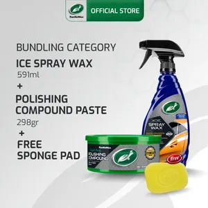Turtle Wax ICE Spray Wax + Polishing Gratis Pads Bebas Baret