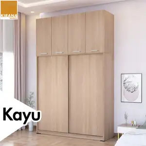 KIRANA Paris - Lemari Pakaian Kayu Wardrobe Pintu Sliding / Geser Modern Minimalis