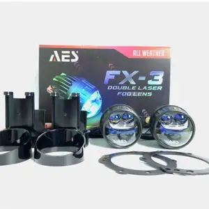 Foglamp Biled AES FX 3 Warna 65watt 3 Inch dan foglamp SQL laser 3 warna  toyota honda DLL
