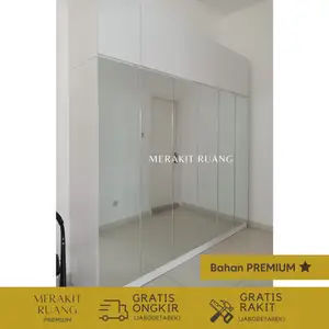 Lemari Swing Door 6 Pintu Kabinet Atas Minimalis