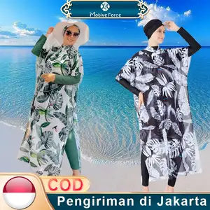 Baju Renang MuslimBurkiniLong Lengan Baju Renang Konservatif Fashion baju renang
