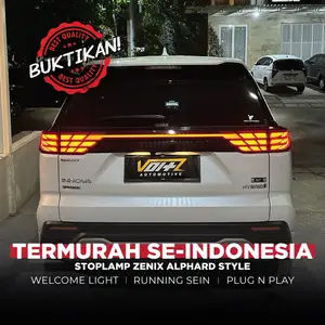 Stoplamp zenix model alphard style   innova zenix lampu aftermarket untuk innova zenix LED sein runningsudah plug n play lampu variasi mobil innova  lampu belakang innova zenix  Stoplamp Zenix model ALPHARD STYLE  Smoke / Red Welcome
