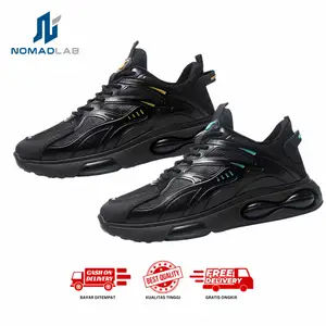 Nomadlab S30 Smith Sepatu Sekolah Sneakers Casual S30 Hitam Karet Shoes Pria Snekers Kasual Running