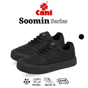 Cani Free Box Soomin Fullblack Sepatu Wanita Sneakers Fashion Kasual Sekolah 9008