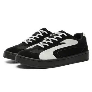 Luckyfanstore - Sepatu PRIVA Hitam Sneakers Kasual Sporty Stylish Pria Wanita Sepatu Sekolah Nyaman - E37