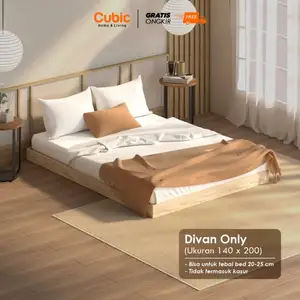 Cubic Dipan Kasur 140 X 200 / Queen Size Alas Tempat Tidur / LUNA BD 141