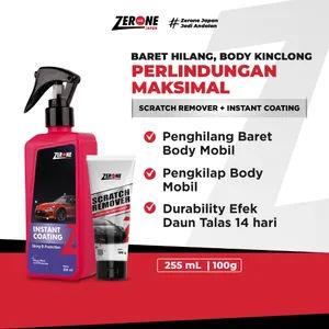 Zerone Japan Paket Scratch Remover Penghilang Baret Body Mobil Instant Coating Pengkilap Body Motor