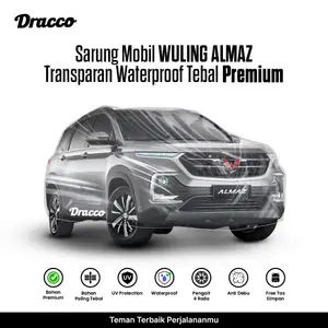 Sarung Mobil WULING ALMAZ Transparan Tebal Premium Waterproof Anti Gores Debu +tas