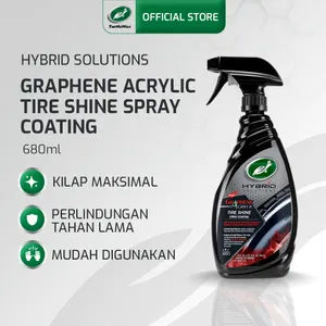 Turtle Wax - Hybrid Solutions Graphene Acrylic Tire Shine Spray Coating 680 ml Pembersih Pengkilap Ban Mobil Motor Sepeda