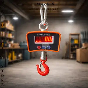 Timbangan Gantung Digital Elektronik OCS 300 KG Besi Digital LED Orange LCD Electronic Hanging Crane Scale 300Kg GARANSI