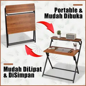 Meja Lipat Minimalis Meja Belajar Kerja Portable Meja Komputer Laptop Serbaguna Premium Quality