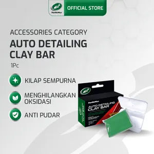 Turtle Wax Auto Detailing Clay Bar Medium Grade Pembersih noda cat waterspot aspal residu metal dan kontaminan ringan Mobil Motor