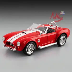 122 Ford Shelby Cobra 1965 Classic Car Alloy Diecast Miniature Model koleksi Hobi pajangan hadiah