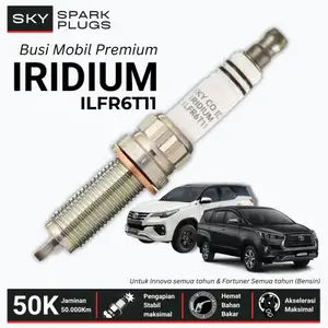 Sky Busi Iridium Murni Innova 2.0 Fortuner Prado 2.7 Reborn VRZ Iridium 100% / Spark Plug / ILFR6T11