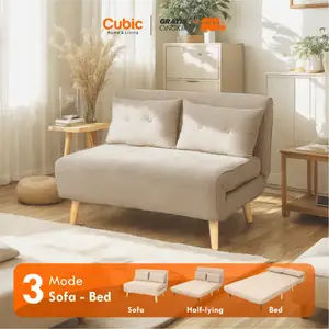Cubic Sofa Bed Lipat / Sofa 2 Seater / LIVINA SFB 120