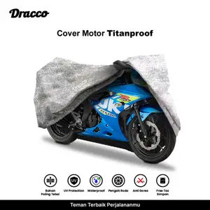 Cover Motor GSX Waterproof Tebal Titanproof-Anti Gores UV Protection Tas Simpan