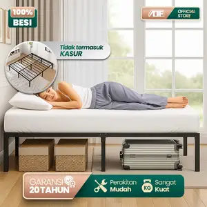 ADF Dipan Tempat Tidur/Rangka Besi Kasur Basic/Divan Yalena Basic Bed Design Industrial In a Box