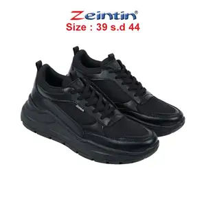 Zeintin - Snakers Full Black Sepatu Sneakar Pria Sepatu Sekolah  BL