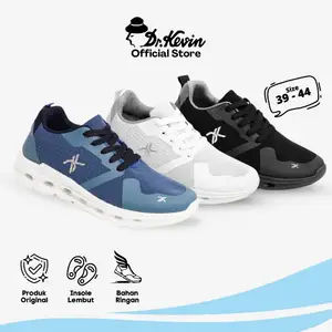 Dr. Kevin Sepatu Sport Pria Men Sneakers Sekolah Flyknit Tali 889-069