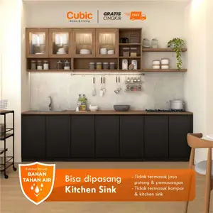 Cubic Kitchen Set Minimalis / Kabinet Dapur / Rak Dapur Basah / CLARA