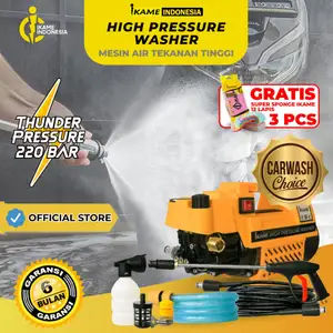 Mesin cuci motor dan mobil 220 bar IKAME ORIGINAL 100% RESMI high pressure washer heavy duty / alat steam motor / alat steam mobil / steam / steam motor / steam mobil / jet cleaner /  jet cleaner portable