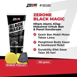 Zerone Japan Black Magic Penghitam Body Kasar Motor Dashboard Mobil