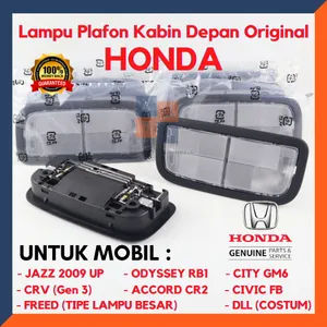 Lampu Plafon Kabin Depan Honda Accord Jazz Freed Odyssey Crv Civic Hrv Original PART TD40