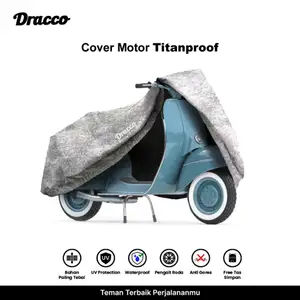 Cover Motor VESPA OLD Waterproof Tebal Titanproof-Anti Gores UV Protection Tas Simpan
