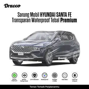 Sarung Mobil HYUNDAI SANTA FE Transparan Tebal Premium Waterproof Anti Gores Debu +tas