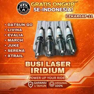 4PCS BUSI IRIDIUM ORIGINAL NISSAN LIVINA/DATSUN GO/JUKE/XTRAIL/EVALIA - SPARK PLUG IRIDIUM ORIGINAL NISSAN LZKAR6AP-11