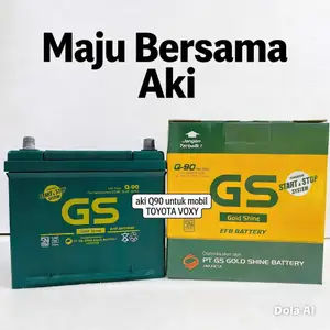 aki mobil Nissan XTrail Q90 /55D23L GS Gold Shine Aki kering MF aki Mobil Xtrail