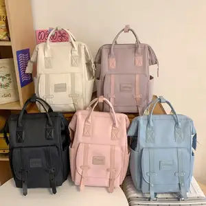 Nine stars ransel wanita korea tahan air tas sekolah perempuan kapasitas besar tas ransel kerja
