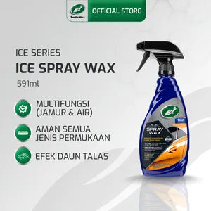 Turtle Wax - Ice Synthetic Spray Wax 591 ml Pengkilap Mobil Motor Wax Perawatan Mobil Motor Metalik Glossy Bebas Jamur Waterspot