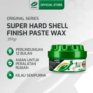 Turtle Wax Super Hard Shell Paste Wax 397gr Pengkilap Mobil Motor Helm Tahan Lama Memberi Efek Daun Talas Melindungi Cat dari Sinar UV