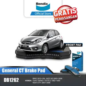 Bendix Kampas Rem Depan Mobil Honda Brio 2012-ON - DB1262GCT