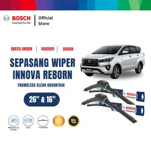 Bosch Sepasang Wiper Mobil Toyota Kijang Innova Reborn Frameless Clear Advantage 26 dan 16 Inci