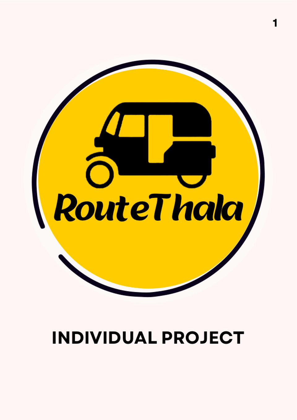 RouteThala auto-rickshaw travel app case study cover.